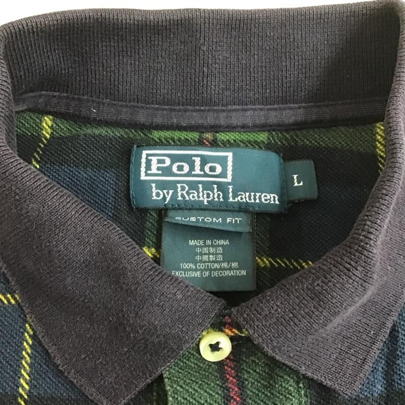 ポロバイラルフローレン Polo by RALPH LAUREN ポロシャツ 半袖 半袖ポロシャツ カラーシャツ チェックカットソーカジュアルシャツ チェックポロシャツ L チェック マルチカラー / マルチカラー / メンズ USED 古着 中古 10100805