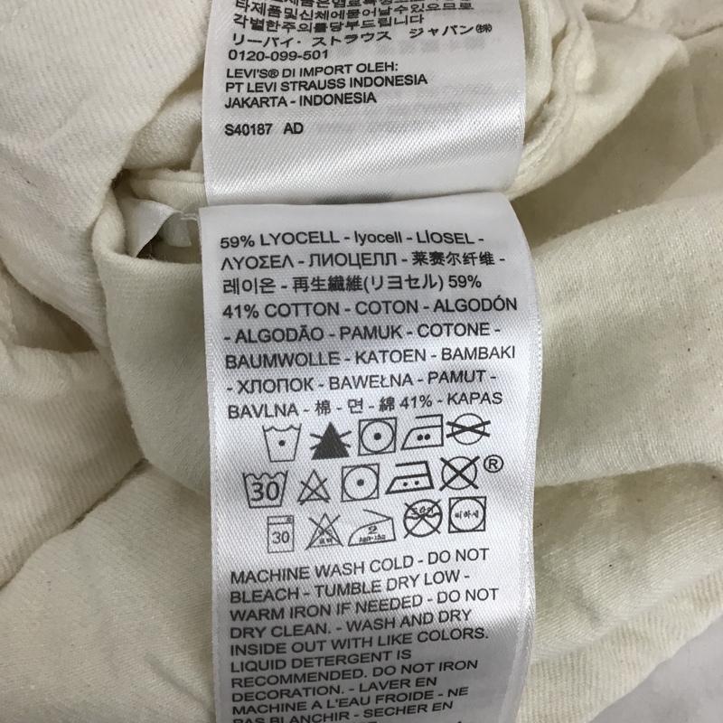 リーバイス Levi's シャツ、ブラウス 半袖 34621-0000 Vネック ノースリーブ XS 無地 アイボリー / アイボリー / レディース USED 古着 中古 10100806
