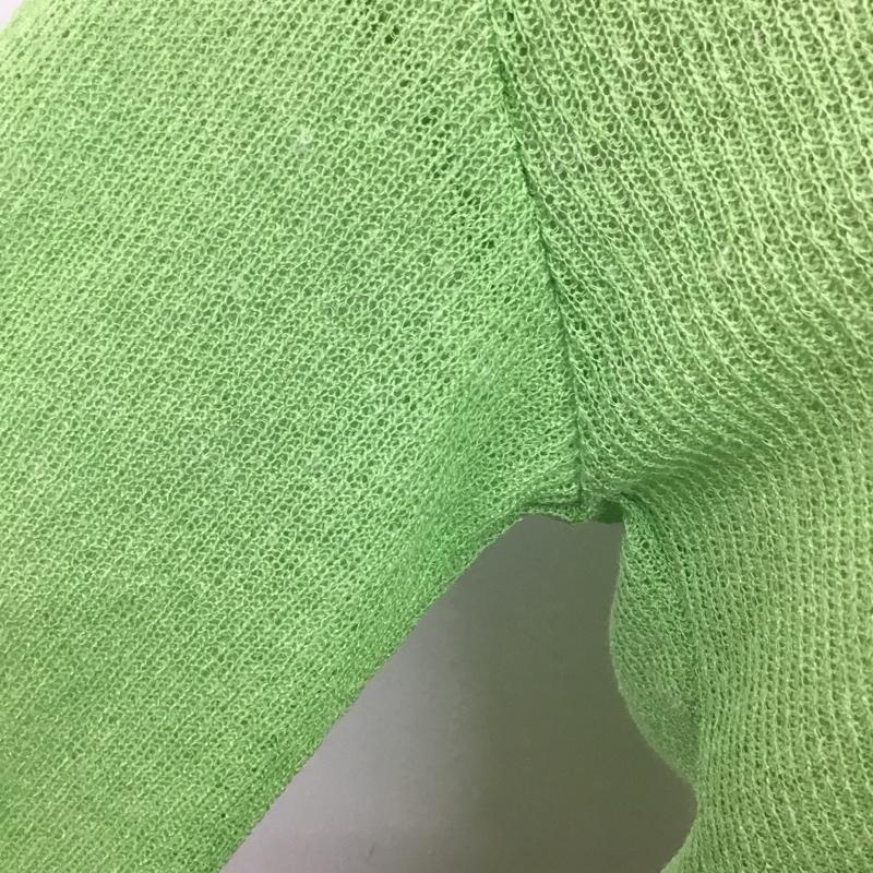 カスタネ Kastane カットソー 長袖 KAZ1021106A0015 シャーリングTee タグ付き FREE 無地 薄緑 / ライトグリーン /  レディース USED 古着 中古 10100809