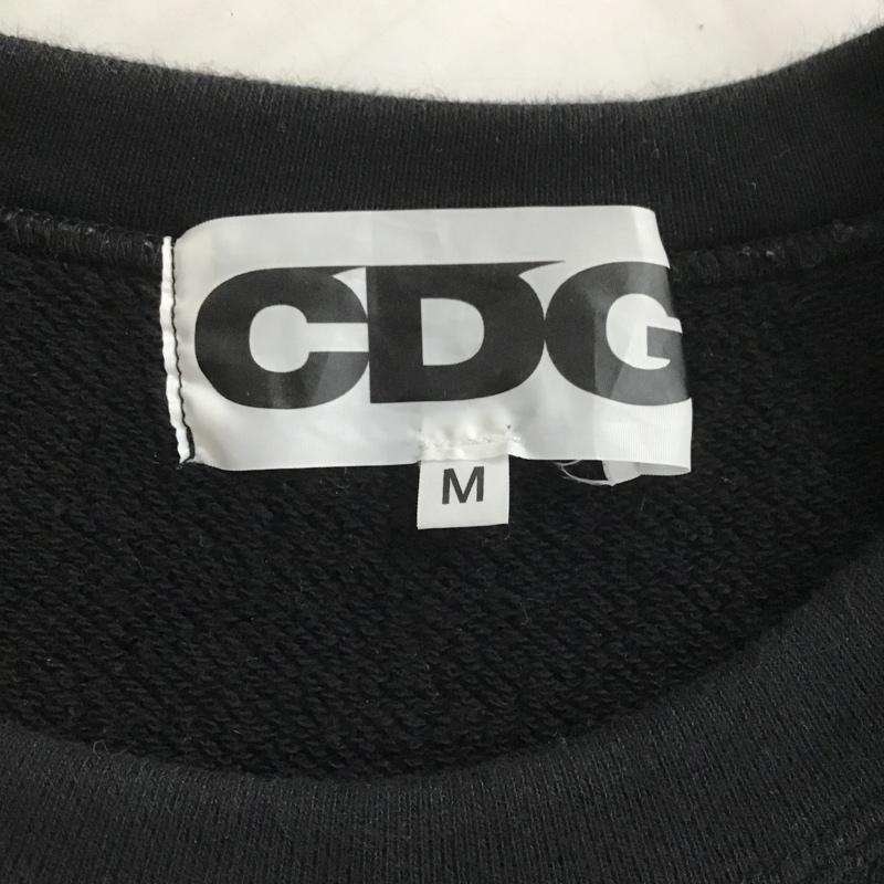 シーディージー CDG トレーナー 長袖 SZ-T055 スウェット バックプリント COMME des GARCONS コムデギャルソン M ロゴ、文字 黒 / ブラック / メンズ USED 古着 中古 10100821