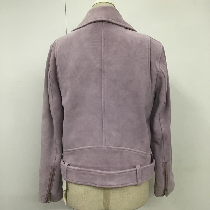 フレイ アイディー FRAY I.D ジャケット、上着 ジャンパー、ブルゾン ライダースジャケット ジップアップジャケット アウター カラージャケット 0 無地 紫 / パープル / レディース USED 古着 中古 10100840