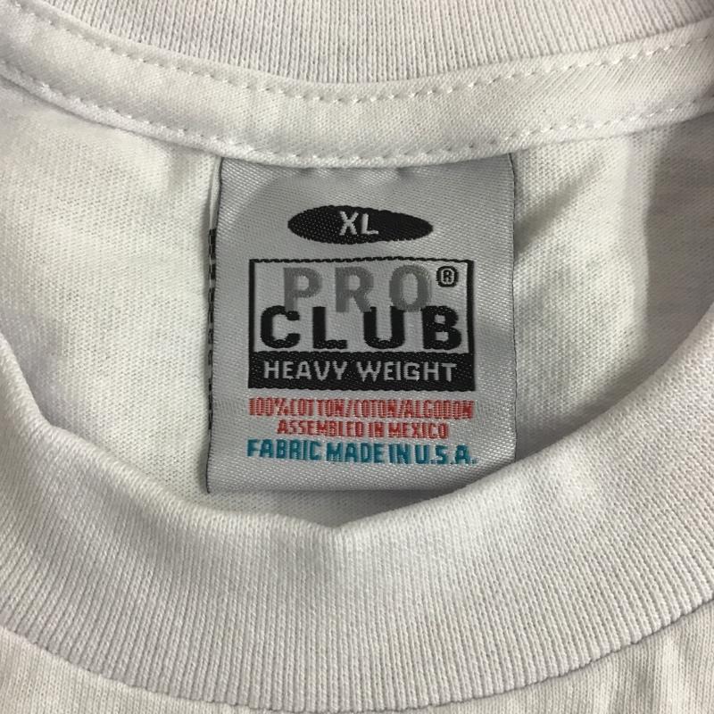 プロクラブ PRO CLUB Tシャツ 半袖 半袖カットソー プリントTシャツ クルーネックカットソー XL 無地 白 / ホワイト / メンズ USED 古着 中古 10100848