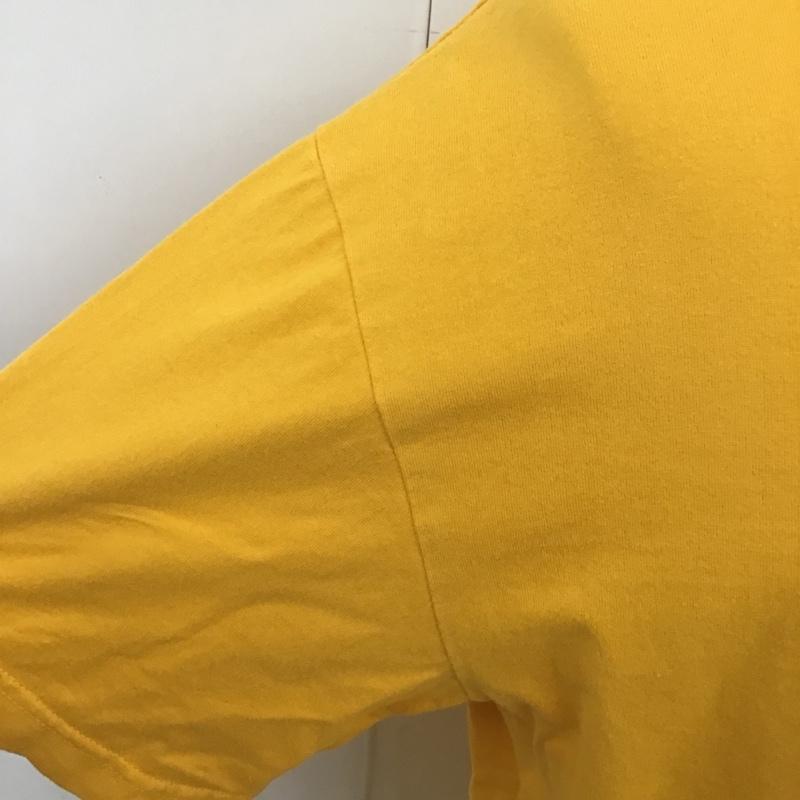 エクストララージ XLARGE Tシャツ 半袖 半袖カットソー プリントTシャツ クルーネックカットソー L ロゴ、文字 黄 / イエロー / メンズ USED 古着 中古 10100850
