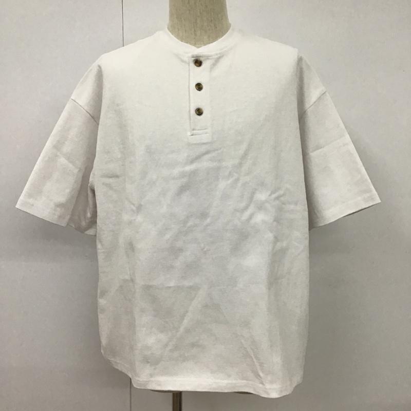 フリークスストア FREAK'S STORE カットソー 半袖 半袖カットソー 無地Tシャツ ヘンリーネックカットソー M 無地 白 / ホワイト / メンズ USED 古着 中古 10100851