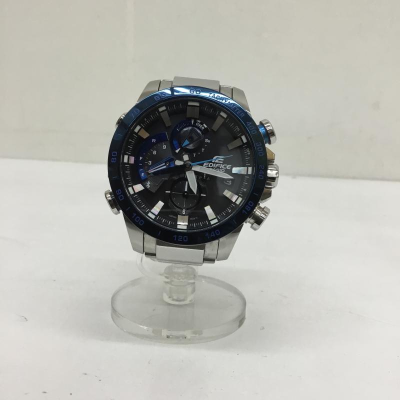 カシオ CASIO 腕時計 アナログ(クォーツ式) EQB-800DB-1AJF タフソーラー ロゴ、文字 青 / ブルー / メンズ USED 古着 中古 10100876