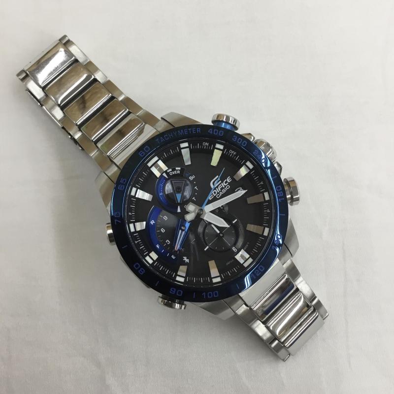 カシオ CASIO 腕時計 アナログ(クォーツ式) EQB-800DB-1AJF タフソーラー ロゴ、文字 青 / ブルー / メンズ USED 古着 中古 10100876