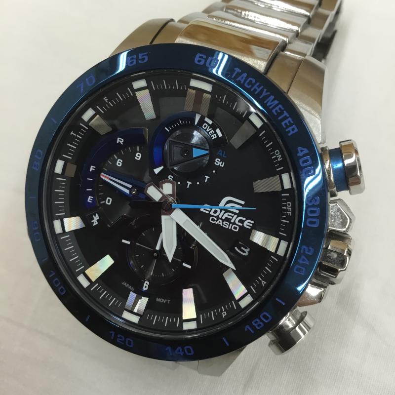カシオ CASIO 腕時計 アナログ(クォーツ式) EQB-800DB-1AJF タフソーラー ロゴ、文字 青 / ブルー / メンズ USED 古着 中古 10100876