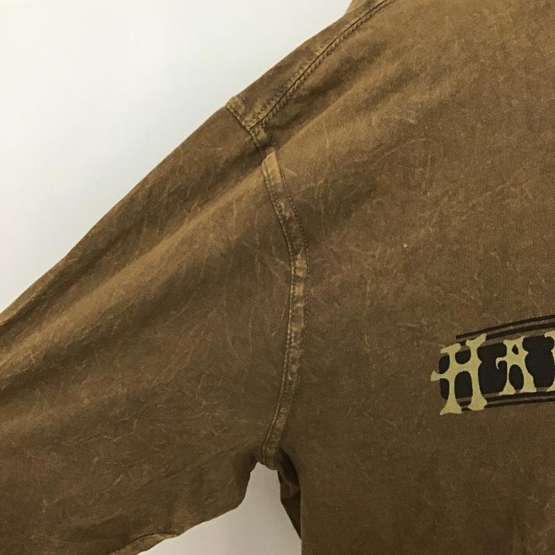 ハーレーダビッドソン Harley-Davidson カットソー 長袖 長袖カットソー クルーネックカットソー ロングスリーブカットソー プリントTシャツ 古着 ヴィンテージ XL プリント 茶 / ブラウン / メンズ USED 古着 中古 10100877