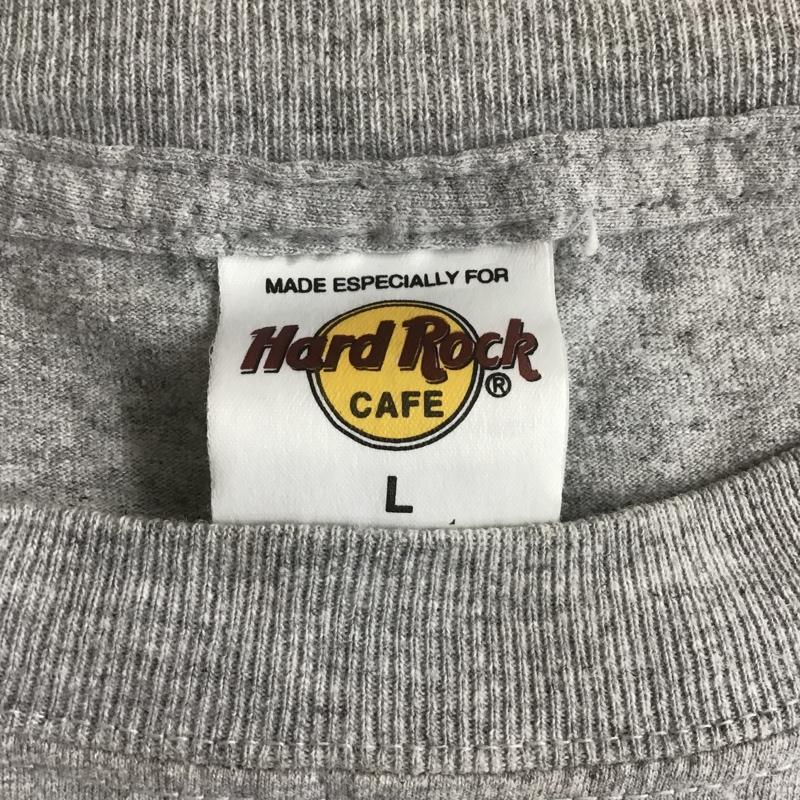 ハードロックカフェ HARD ROCK CAFE Tシャツ 半袖 半袖カットソー プリントTシャツ クルーネックカットソー 古着 L ロゴ、文字 灰 / グレー / メンズ USED 古着 中古 10100878