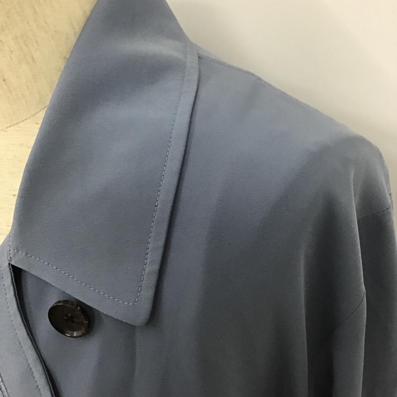 ノーアイディ NO ID. セットアップ セットアップ 450006-879C 3WAYセパレートトレンチコート ロングジャケット カラージャケット ベスト 2 無地 青 / ブルー / X 灰 / グレー / メンズ USED 古着 中古 10100887