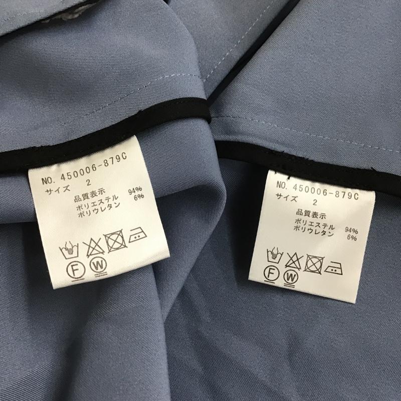 ノーアイディ NO ID. セットアップ セットアップ 450006-879C 3WAYセパレートトレンチコート ロングジャケット カラージャケット ベスト 2 無地 青 / ブルー / X 灰 / グレー / メンズ USED 古着 中古 10100887