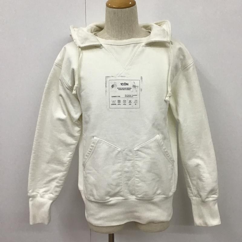 メゾン マルジェラ Maison Margiela パーカー 長袖 S50GU0152 パーカー 長袖スウェット トレーナー 長袖パーカー プリントスウェット 48 ロゴ、文字 白 / ホワイト / メンズ USED 古着 中古 10100889