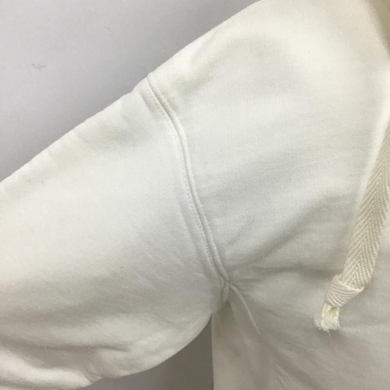 メゾン マルジェラ Maison Margiela パーカー 長袖 S50GU0152 パーカー 長袖スウェット トレーナー 長袖パーカー プリントスウェット 48 ロゴ、文字 白 / ホワイト / メンズ USED 古着 中古 10100889