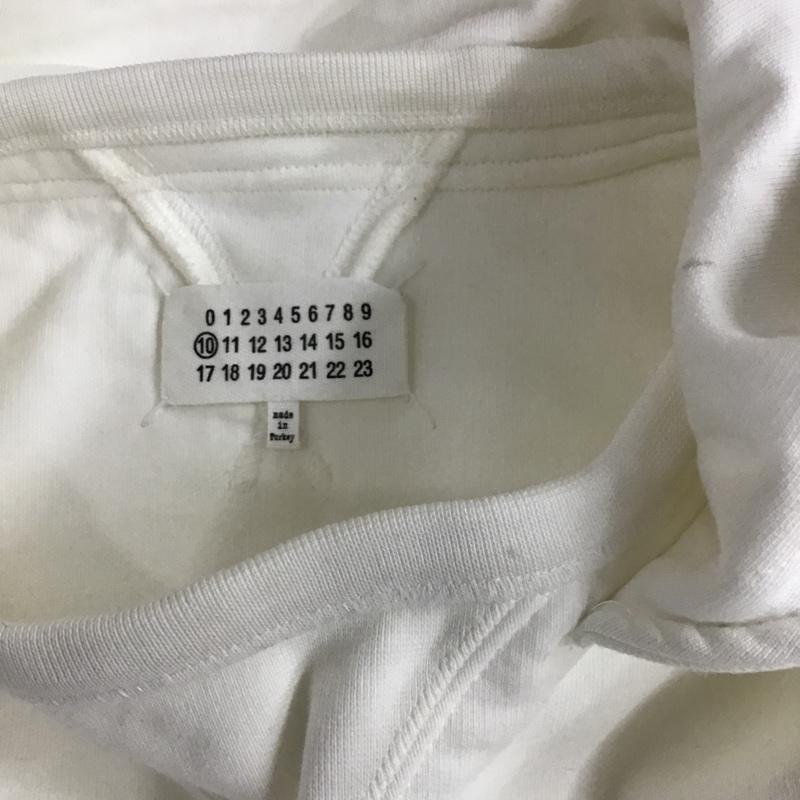 メゾン マルジェラ Maison Margiela パーカー 長袖 S50GU0152 パーカー 長袖スウェット トレーナー 長袖パーカー プリントスウェット 48 ロゴ、文字 白 / ホワイト / メンズ USED 古着 中古 10100889