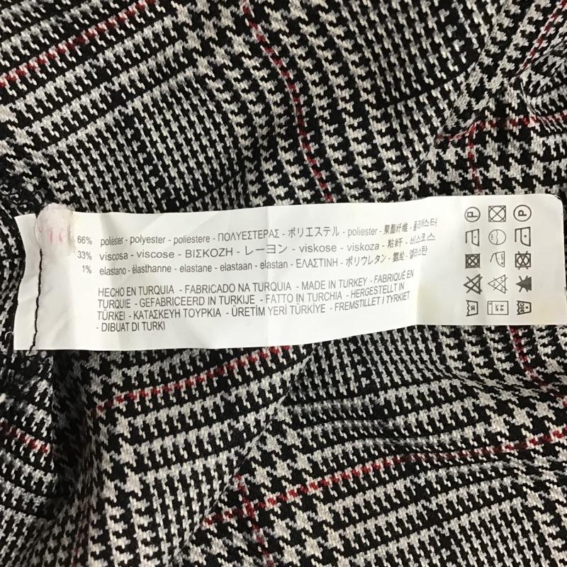 ザラウーマン ZARA WOMAN ワンピース ミニスカート チェックワンピース フリル袖 クルーネックワンピース ミニワンピース S チェック 白 / ホワイト / X 黒 / ブラック / X 赤 / レッド / レディース USED 古着 中古 10100905