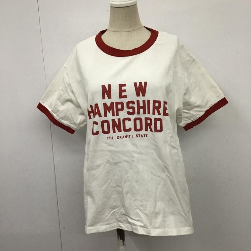 ニコアンド niko and... Tシャツ 半袖 プリントT M ロゴ、文字 X プリント 白 / ホワイト / X 赤 / レッド / レディース USED 古着 中古 10100955