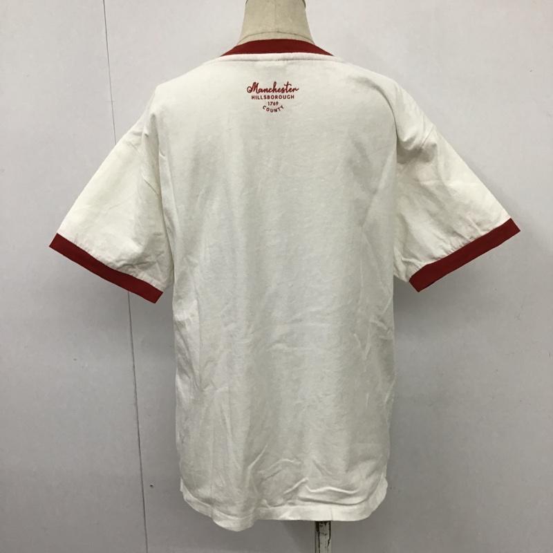 ニコアンド niko and... Tシャツ 半袖 プリントT M ロゴ、文字 X プリント 白 / ホワイト / X 赤 / レッド / レディース USED 古着 中古 10100955