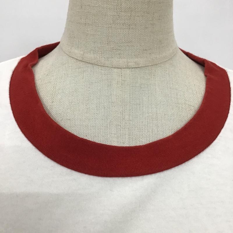 ニコアンド niko and... Tシャツ 半袖 プリントT M ロゴ、文字 X プリント 白 / ホワイト / X 赤 / レッド / レディース USED 古着 中古 10100955