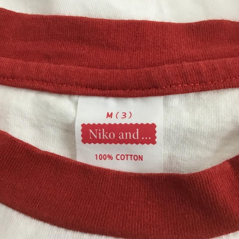 ニコアンド niko and... Tシャツ 半袖 プリントT M ロゴ、文字 X プリント 白 / ホワイト / X 赤 / レッド / レディース USED 古着 中古 10100955