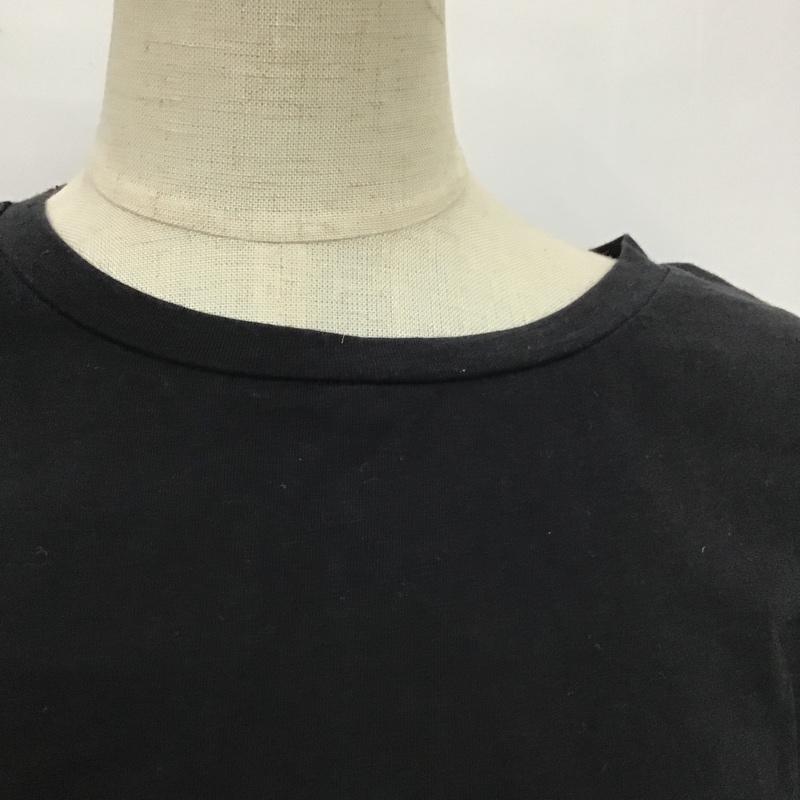 ザラ ZARA カットソー 半袖 L 無地 黒 / ブラック /  レディース USED 古着 中古 10100968
