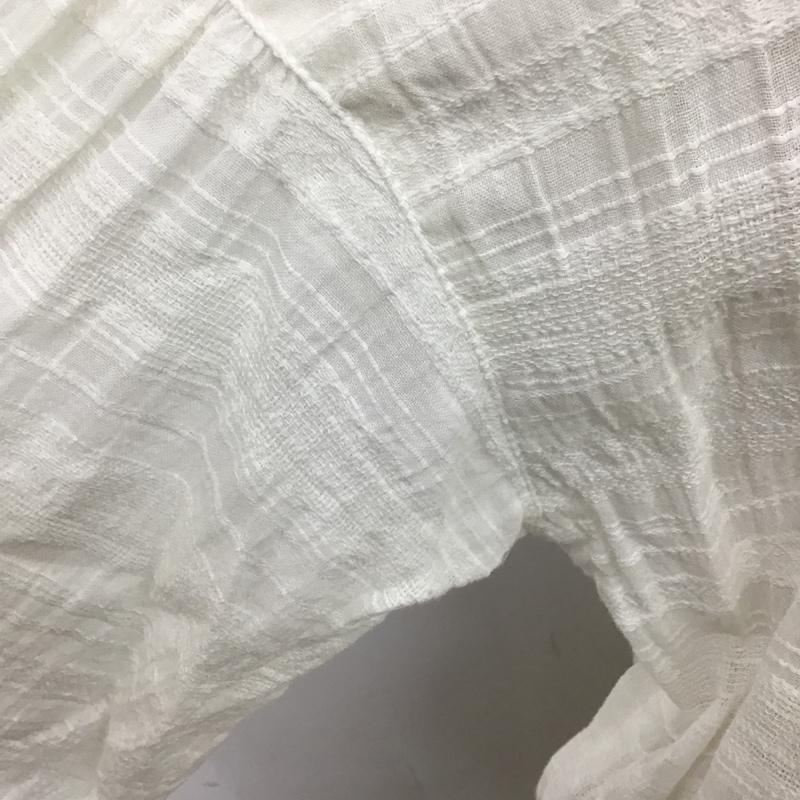 スライ SLY シャツ、ブラウス 長袖 030CSA30-3270 SHADOW CHECK W TUCK SLEEVE FREE 無地 白 / ホワイト / レディース USED 古着 中古 10100969
