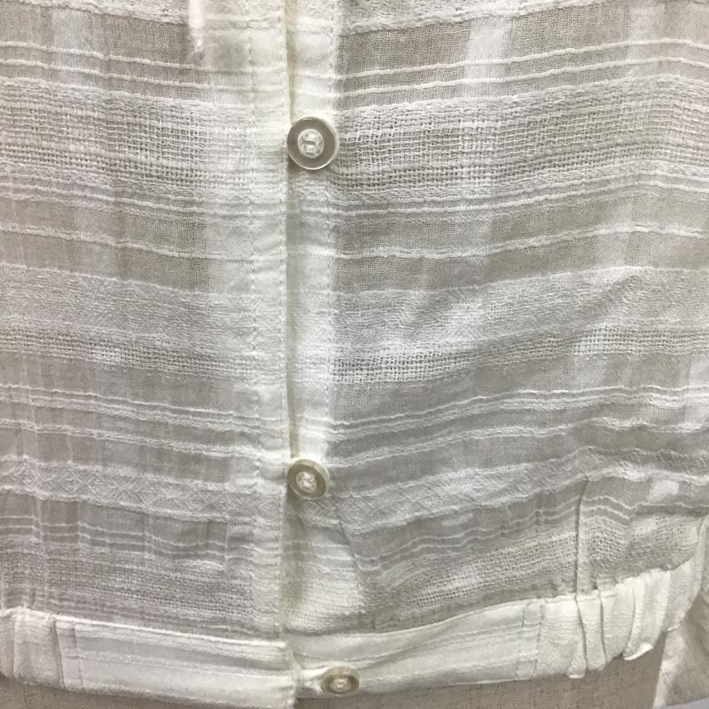 スライ SLY シャツ、ブラウス 長袖 030CSA30-3270 SHADOW CHECK W TUCK SLEEVE FREE 無地 白 / ホワイト / レディース USED 古着 中古 10100969