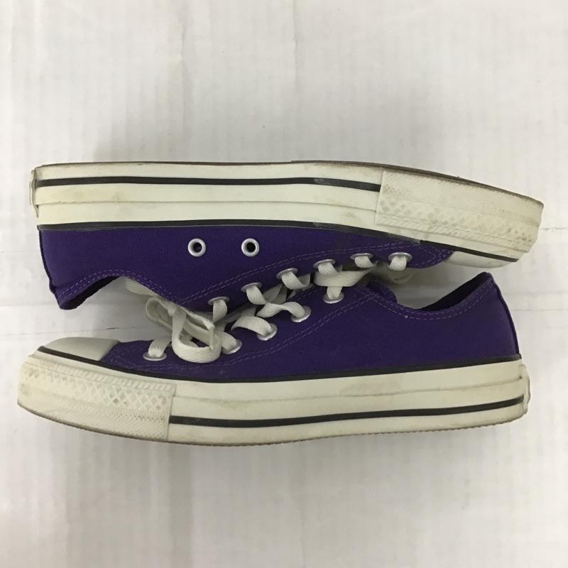 コンバース CONVERSE スニーカー スニーカー 1CL630 ALL STAR ローカット 24cm 24.0cm ロゴ、文字 紫 / パープル / X 白 / ホワイト / レディース USED 古着 中古 10100971