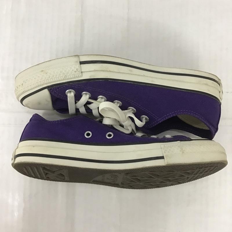 コンバース CONVERSE スニーカー スニーカー 1CL630 ALL STAR ローカット 24cm 24.0cm ロゴ、文字 紫 / パープル / X 白 / ホワイト / レディース USED 古着 中古 10100971
