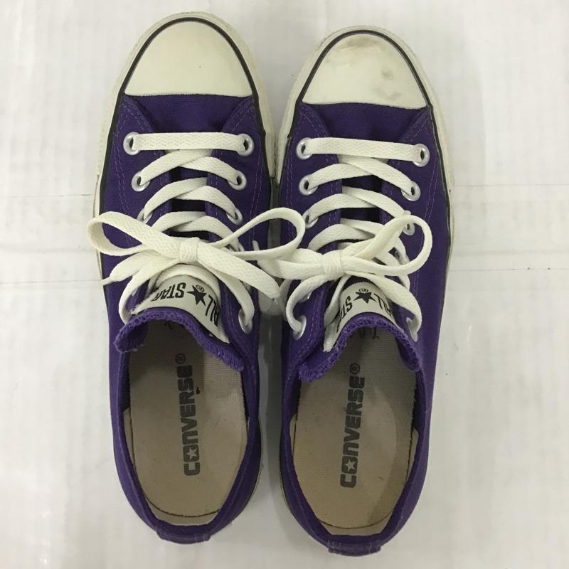 コンバース CONVERSE スニーカー スニーカー 1CL630 ALL STAR ローカット 24cm 24.0cm ロゴ、文字 紫 / パープル / X 白 / ホワイト / レディース USED 古着 中古 10100971