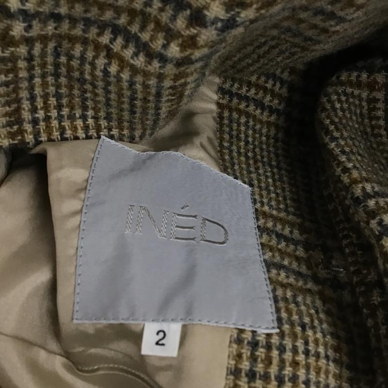 イネド INED ジャケット、上着 ジャケット、ブレザー 2 チェック マルチカラー / マルチカラー / レディース USED 古着 中古 10100991