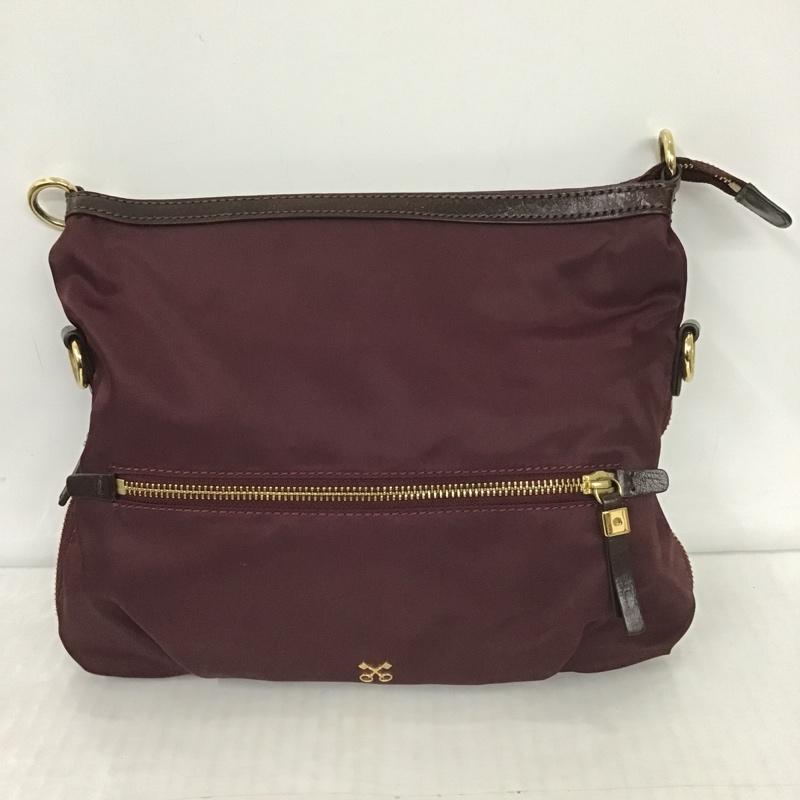 サザビー SAZABY ショルダーバッグ ショルダーバッグ 2WAY ロゴ、文字 ボルドー / ボルドー / レディース USED 古着 中古 10100999