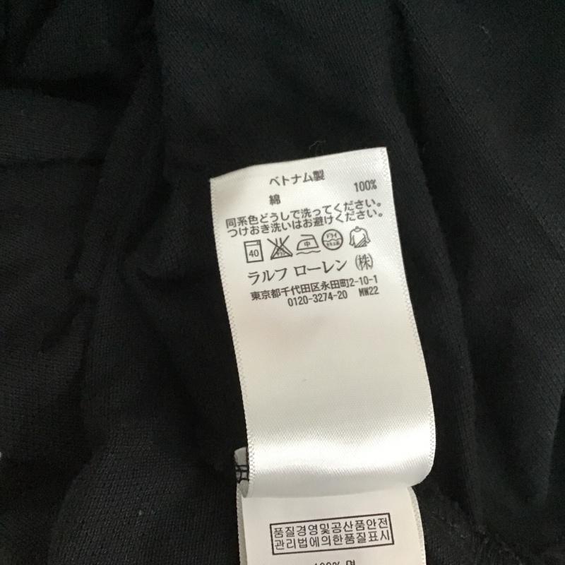 ポロラルフローレン POLO RALPH LAUREN ポロシャツ 半袖 XS 無地 黒 / ブラック / メンズ USED 古着 中古 10101001