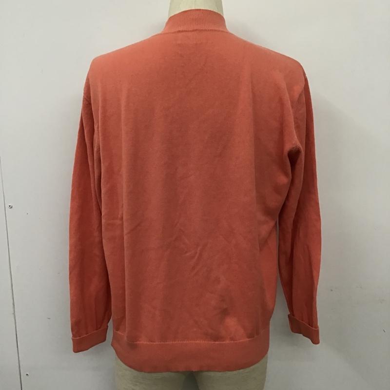 パパス PAPAS ニット、セーター 長袖 ハーフジップ M 無地 桃 / ピンク / メンズ USED 古着 中古 10101003