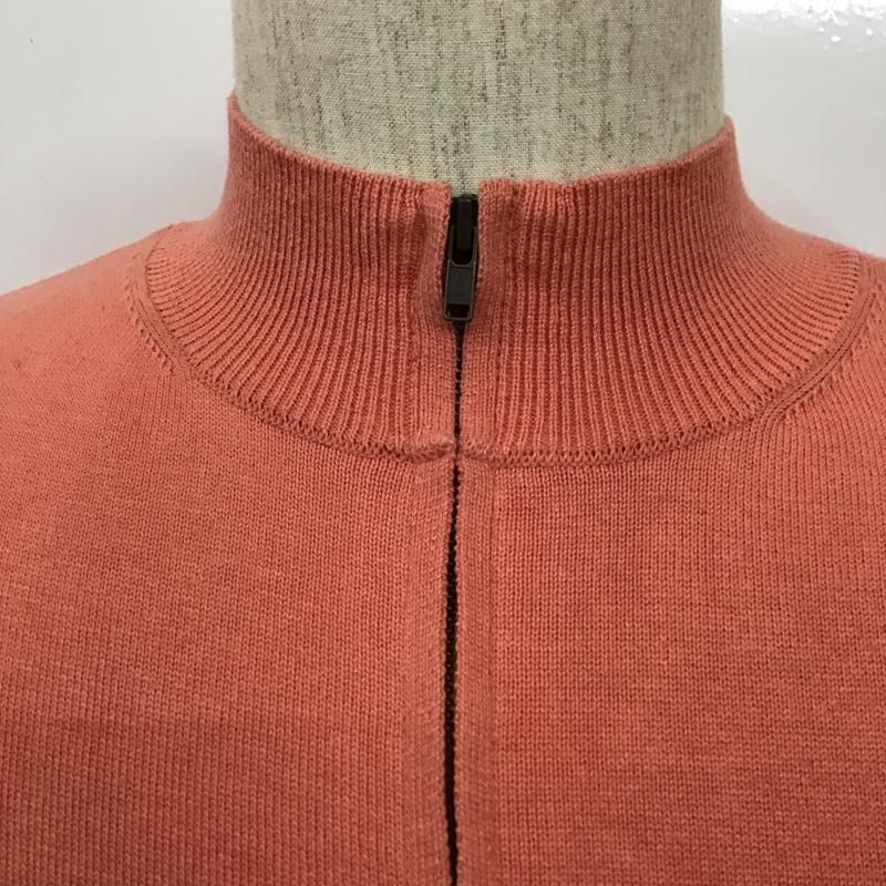 パパス PAPAS ニット、セーター 長袖 ハーフジップ M 無地 桃 / ピンク / メンズ USED 古着 中古 10101003