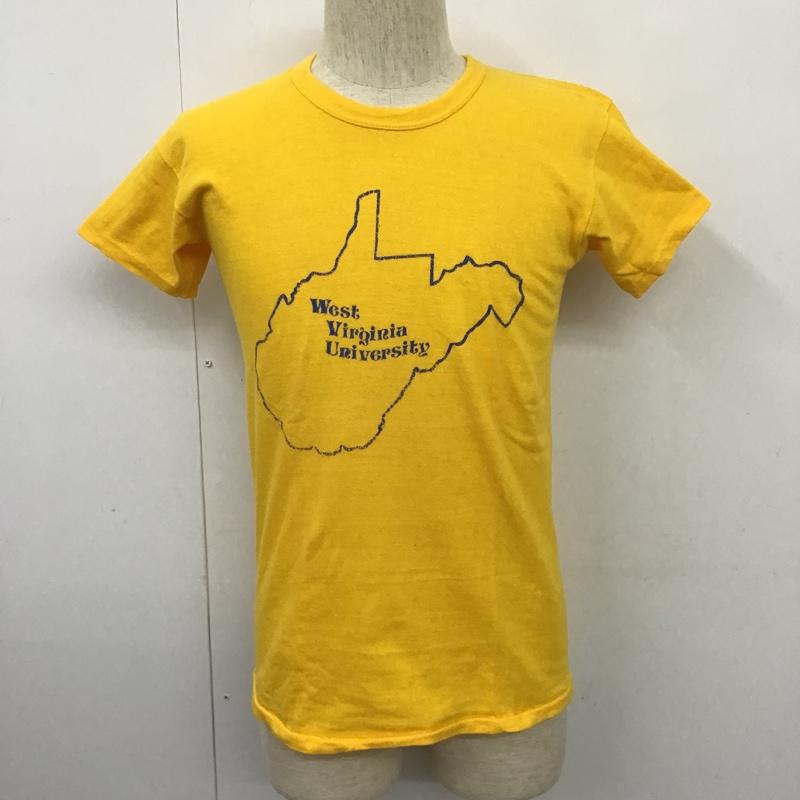 ラッセル RUSSELL Tシャツ 半袖 半袖カットソー プリントTシャツ クルーネックカットソー 70s 古着 L プリント 黄 / イエロー / メンズ USED 古着 中古 10101022