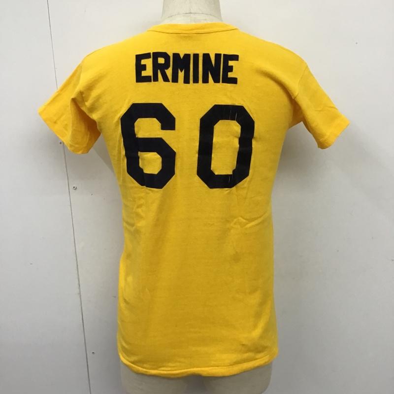 ラッセル RUSSELL Tシャツ 半袖 半袖カットソー プリントTシャツ クルーネックカットソー 70s 古着 L プリント 黄 / イエロー / メンズ USED 古着 中古 10101022
