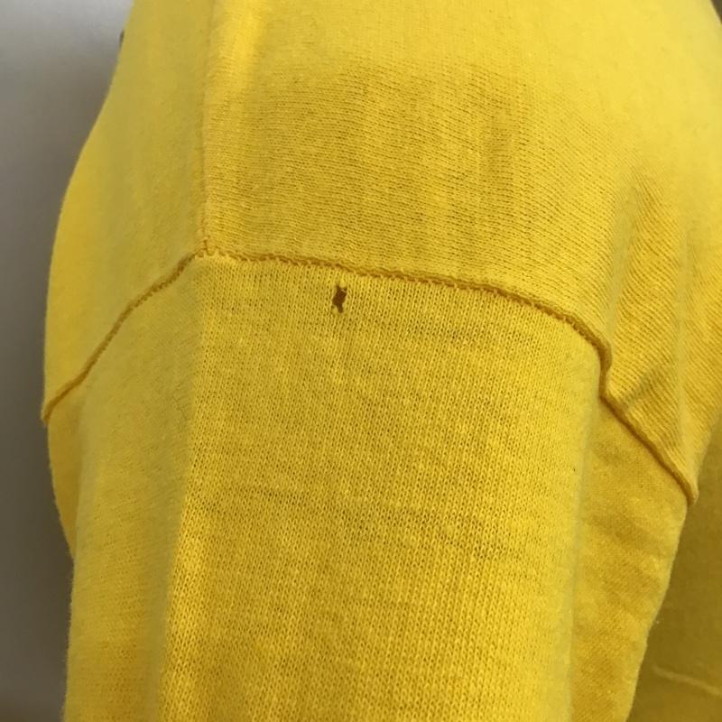 ラッセル RUSSELL Tシャツ 半袖 半袖カットソー プリントTシャツ クルーネックカットソー 70s 古着 L プリント 黄 / イエロー / メンズ USED 古着 中古 10101022