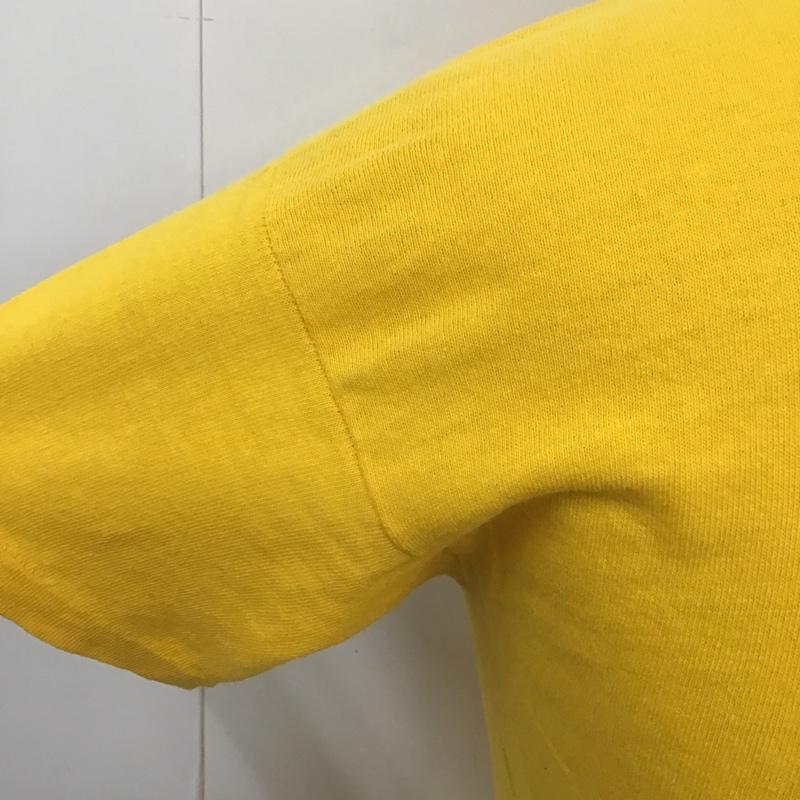 ラッセル RUSSELL Tシャツ 半袖 半袖カットソー プリントTシャツ クルーネックカットソー 70s 古着 L プリント 黄 / イエロー / メンズ USED 古着 中古 10101022