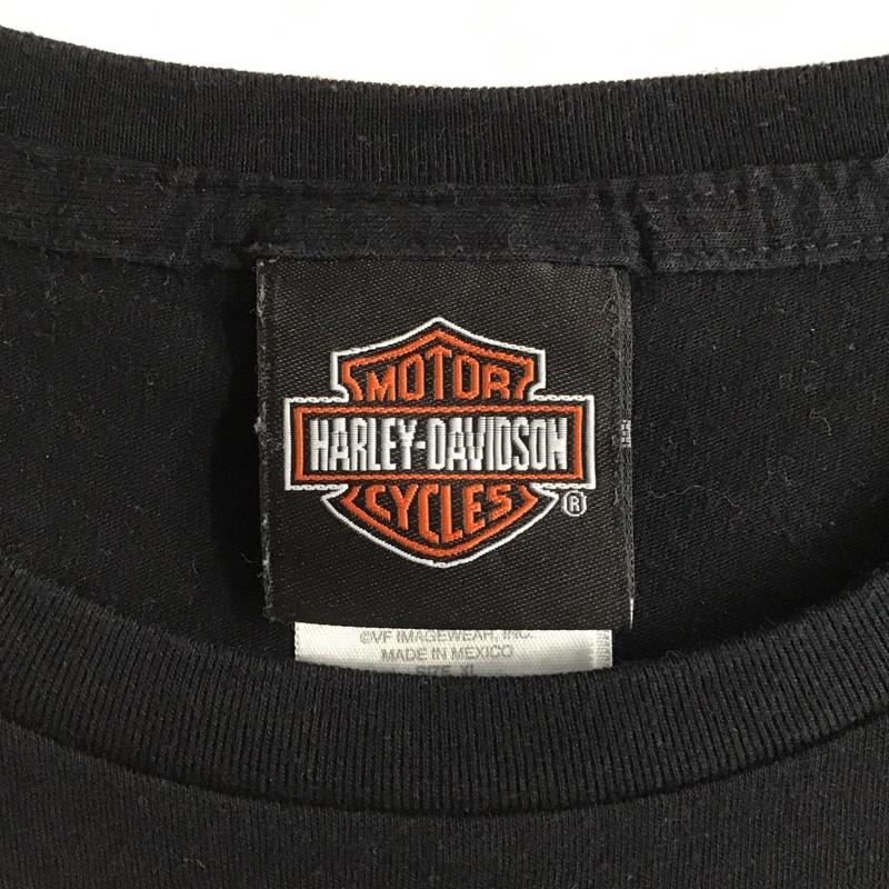 ハーレーダビッドソン Harley-Davidson Tシャツ 半袖 プリントTシャツ XL プリント X ロゴ、文字 黒 / ブラック / レディース USED 古着 中古 10101028