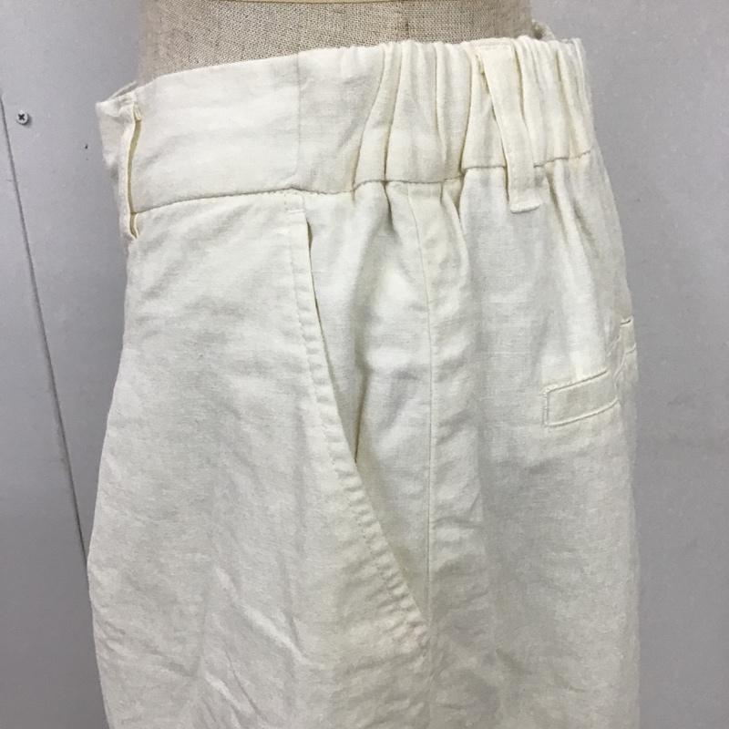 スタディオクリップ studio CLIP ボトムス ボトムス SC174040-2 コットンリネンボンパンツ M 無地 白 / ホワイト /  レディース USED 古着 中古 10101040