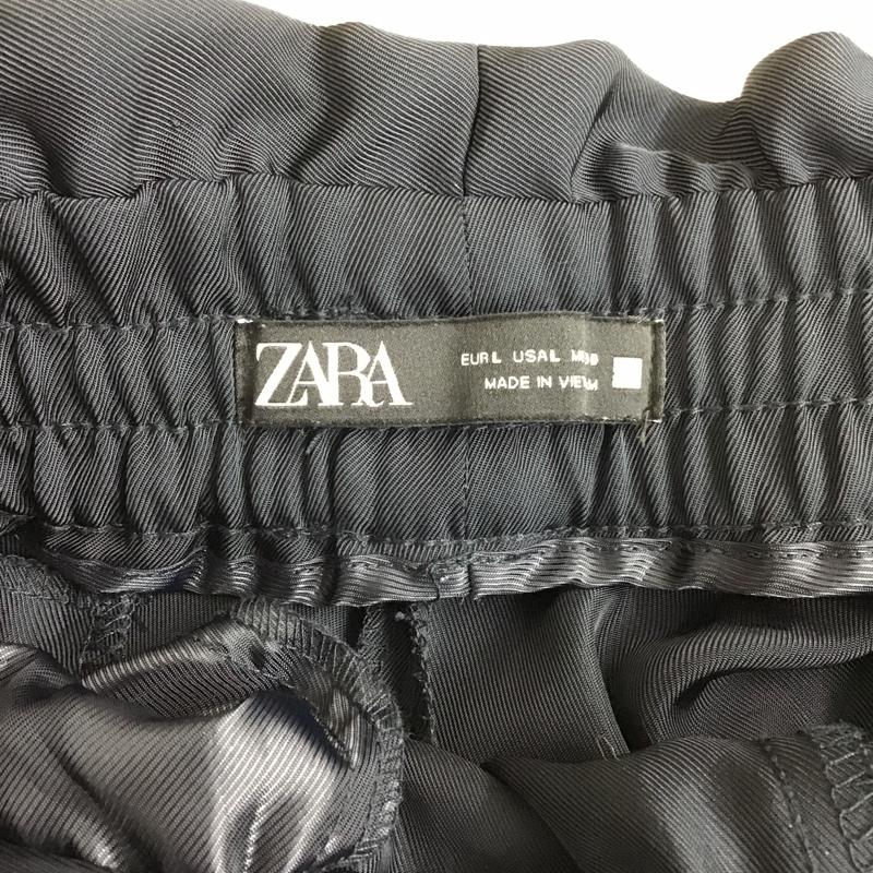 ザラ ZARA パンツ スラックス L 無地 紺 / ネイビー /  レディース USED 古着 中古 10101043