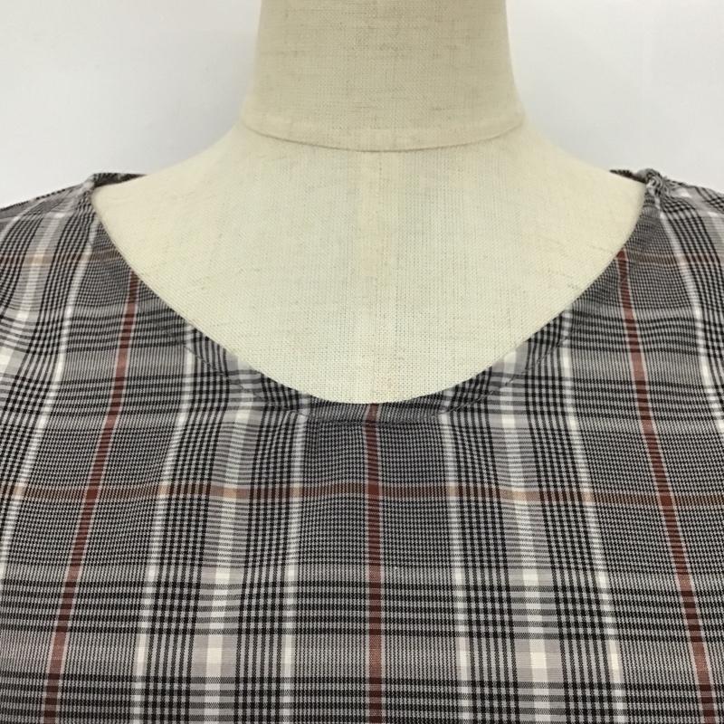 サマンサモスモスブルー Samansa Mos2 blue カットソー 長袖 FREE チェック マルチカラー / マルチカラー /  レディース USED 古着 中古 10101050