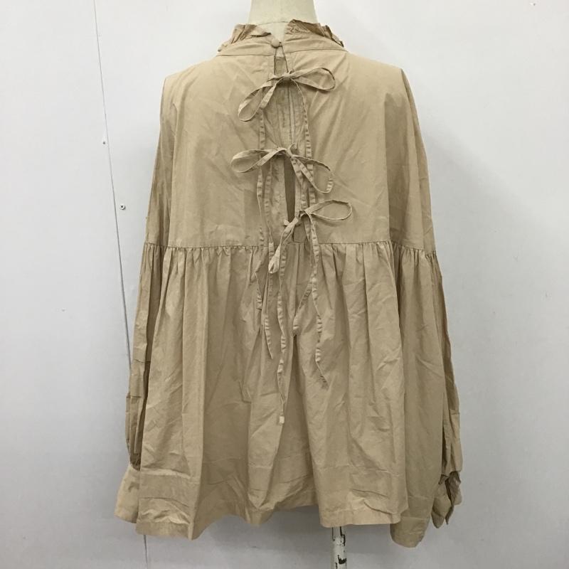 フーズフーチコ who's who Chico カットソー 長袖 CHZ1092504A0001 シャツブラウス2way 長袖カットソー ブラウス パフスリーブ フレアカットソー FREE 無地 ベージュ / ベージュ /  レディース USED 古着 中古 10101059