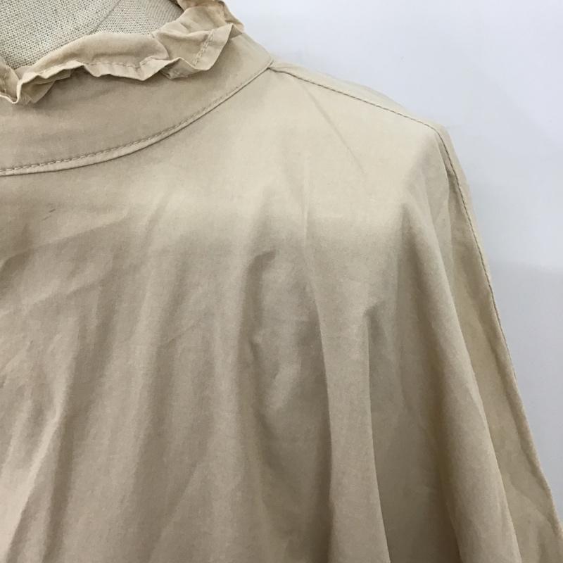 フーズフーチコ who's who Chico カットソー 長袖 CHZ1092504A0001 シャツブラウス2way 長袖カットソー ブラウス パフスリーブ フレアカットソー FREE 無地 ベージュ / ベージュ /  レディース USED 古着 中古 10101059