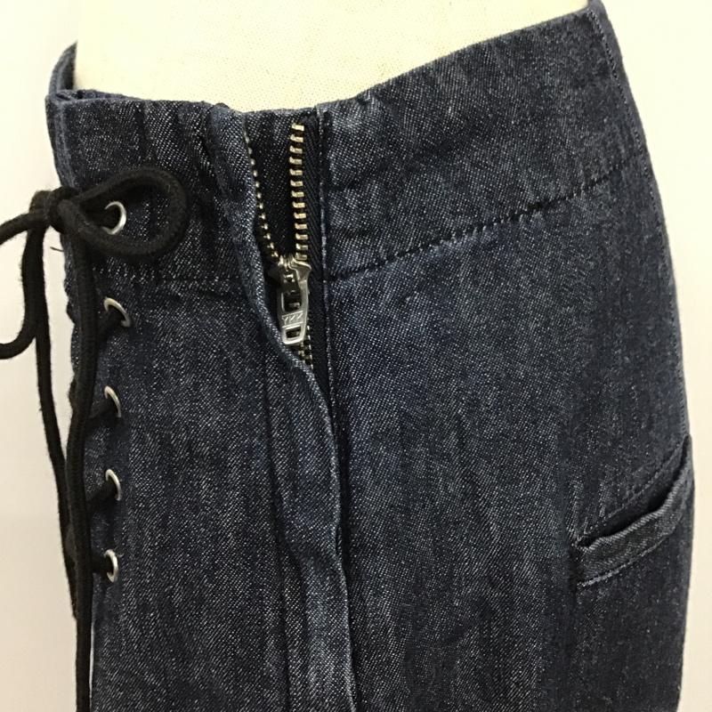 センスオブプレイス SENSEOFPLACE パンツ デニム、ジーンズ AA85-24A016 ボトム デニムパンツ ワイドパンツ カジュアルパンツ フレアパンツ 38 無地 インディゴ / インディゴ /  レディース USED 古着 中古 10101061