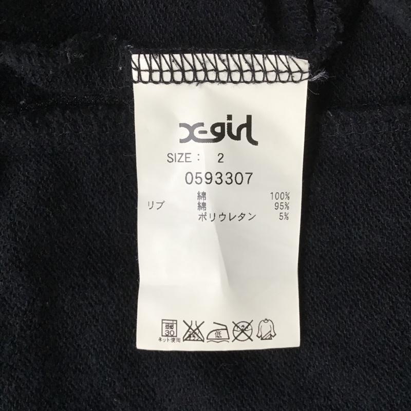 エックスガール X-girl パーカー 長袖 0593307 長袖パーカー ジップアップパーカー 総柄 2 総柄 マルチカラー / マルチカラー / レディース USED 古着 中古 10101080