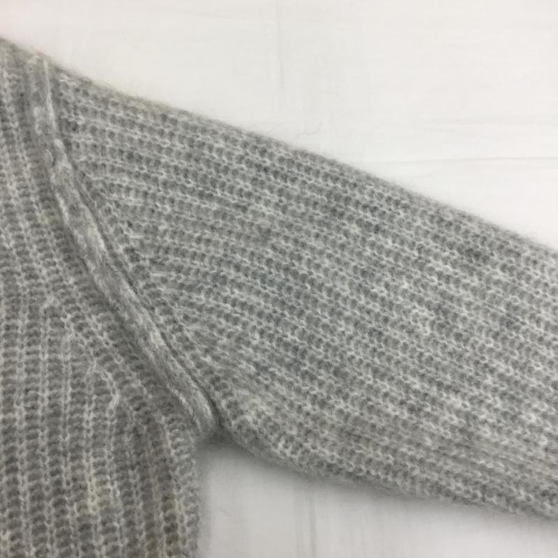 ステューシー STUSSY ニット、セーター 長袖 Mohair Tennis Sweater モヘア テニスセーター S 灰 / グレー / メンズ USED 古着 中古 10101089