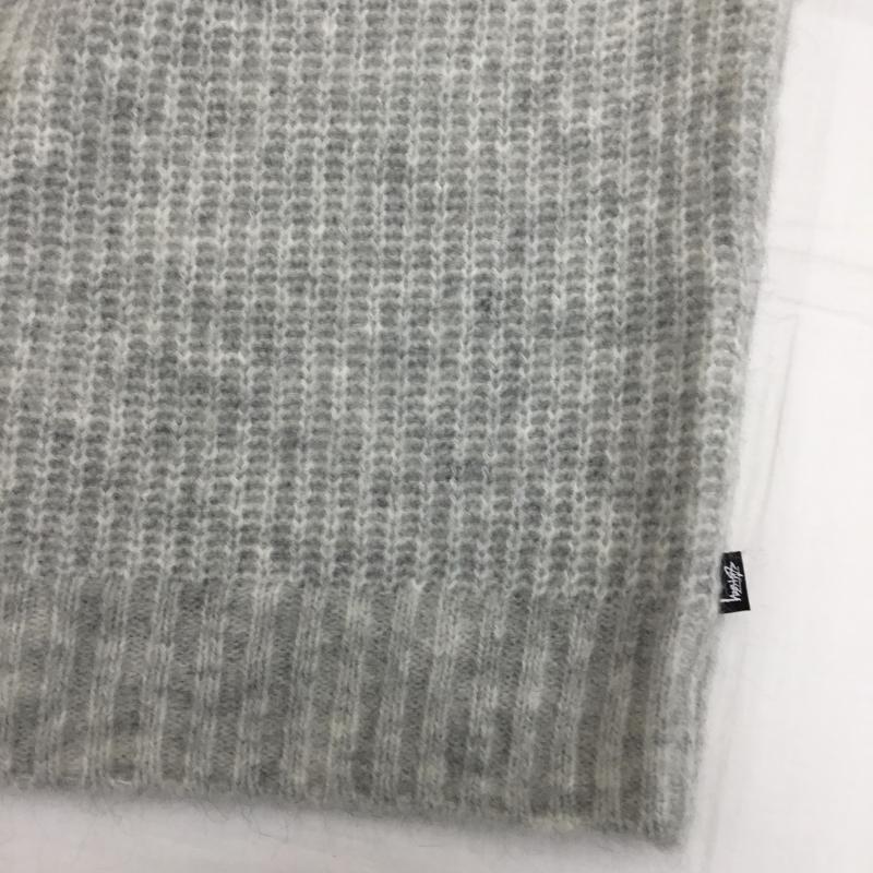 ステューシー STUSSY ニット、セーター 長袖 Mohair Tennis Sweater モヘア テニスセーター S 灰 / グレー / メンズ USED 古着 中古 10101089