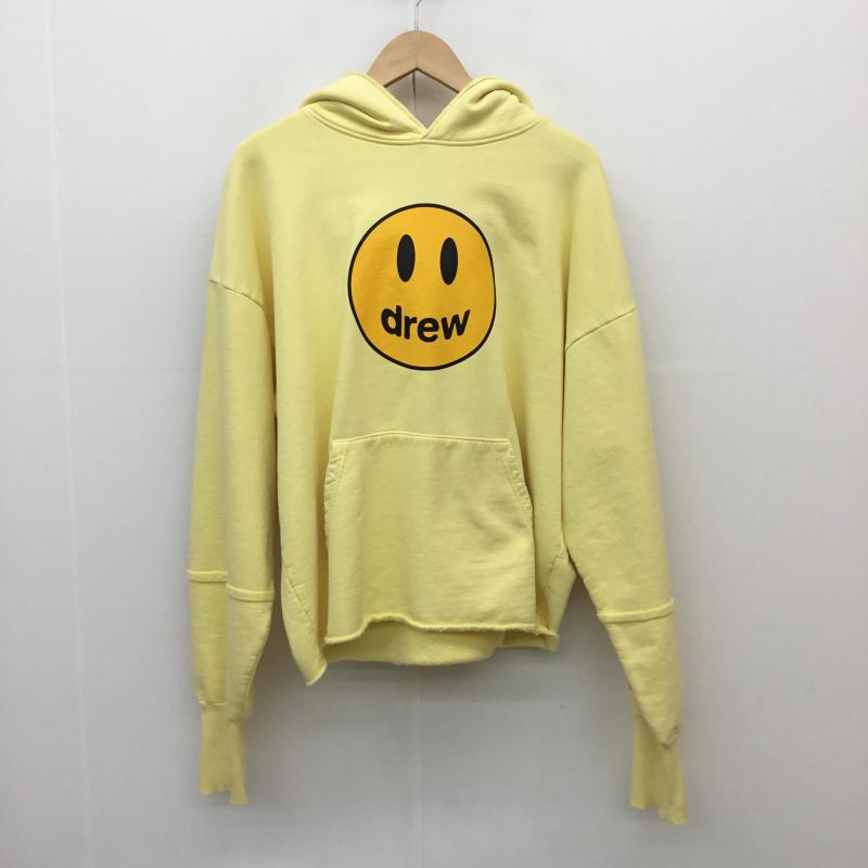 ドリューハウス drew house パーカー 長袖 M プリント X キャラクター 黄 / イエロー / メンズ USED 古着 中古 10101091