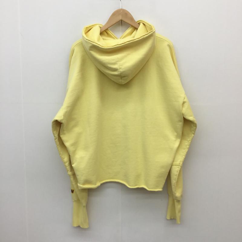 ドリューハウス drew house パーカー 長袖 M プリント X キャラクター 黄 / イエロー / メンズ USED 古着 中古 10101091